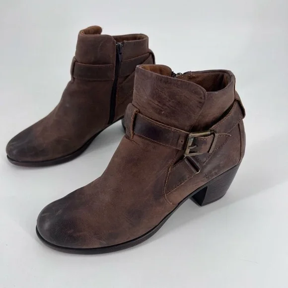 boc Distressed Brown Ankle Booties - Picture 9 of 11
